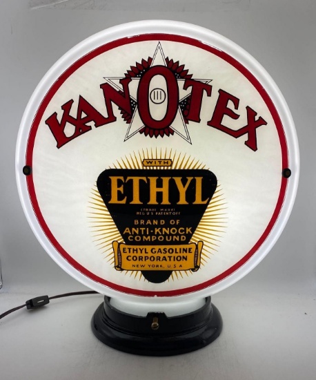 Kanotex Ethyl Gasoline Pump Globe