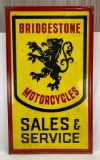 Bridgestone Motorcycle Tires Sign w/ Lion