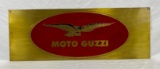 Brass Moto Guzzi Sign