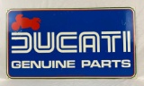 Ducati Motorcycle Genuine Parts Sign