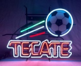 Tecate Beer Soccer Neon Sign