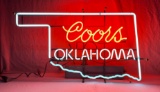 Coors Oklahoma Neon Sign