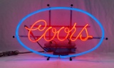 Coors Beer Neon w/ Blue Oval