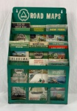 Cities Service Map Rack w/ Maps