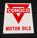Porcelain Conoco Motor Oils Sign