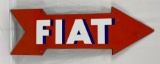 Porcelain Fiat Arrow Sign