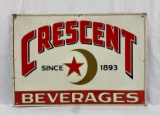 Crescent Beverages Tin Sign