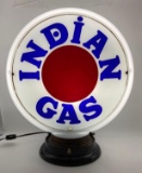 Indian Gas Gasoline Pump Globe