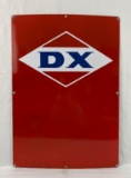 D-X Porcelain Gas Pump Sign