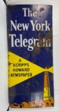 Porcelain New York Telegram Lighthouse Sign