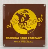 Porcelain National Tank Sign Tulsa, Oklahoma