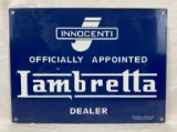 Lambretta Dealer Porcelain Sign