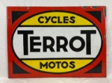 1930's Terrot Porcelain Motos Cycles Sign