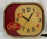 Dr. Pepper Lighted Clock