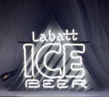 Labatt's Ice Blue Beer Neon Sign