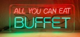 All You Can Eat Buffet Neon Sign