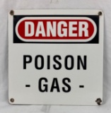 Porcelain Danger Poison Gas Sign