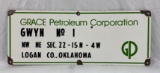 Grace Petroleum Lease Sign Logan County, Oklahoma