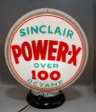 Sinclair Power-X Over 100 Octane Gasoline Pump Globe