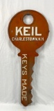 Die-Cut Keil Key Sign