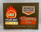 Gulf Solar Heating Lighted Shadow Box Sign