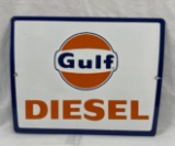 Porcelain Gulf Diesel Pump Plate