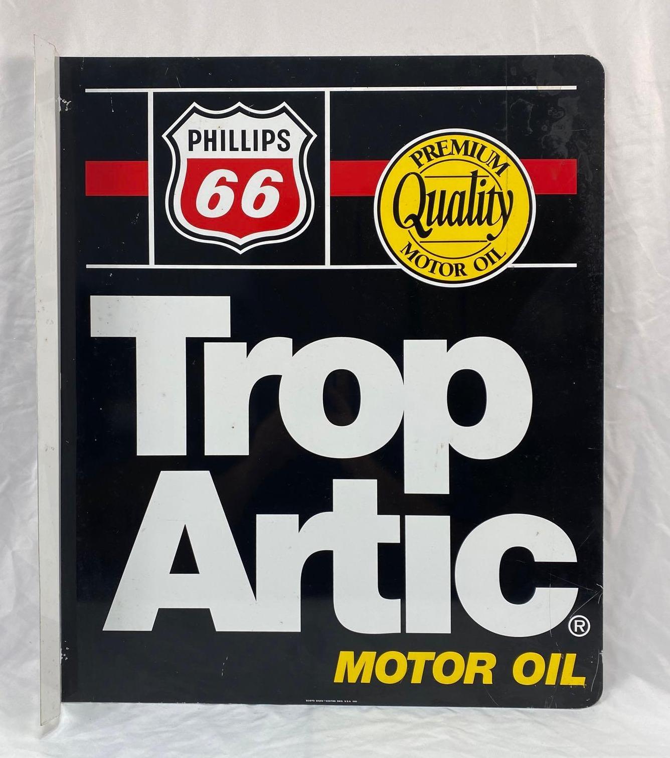Phillips 66 Trop-Artic ビンテージ看板 Phillips 66 Trop-Artic Flange Sign | Proxibid