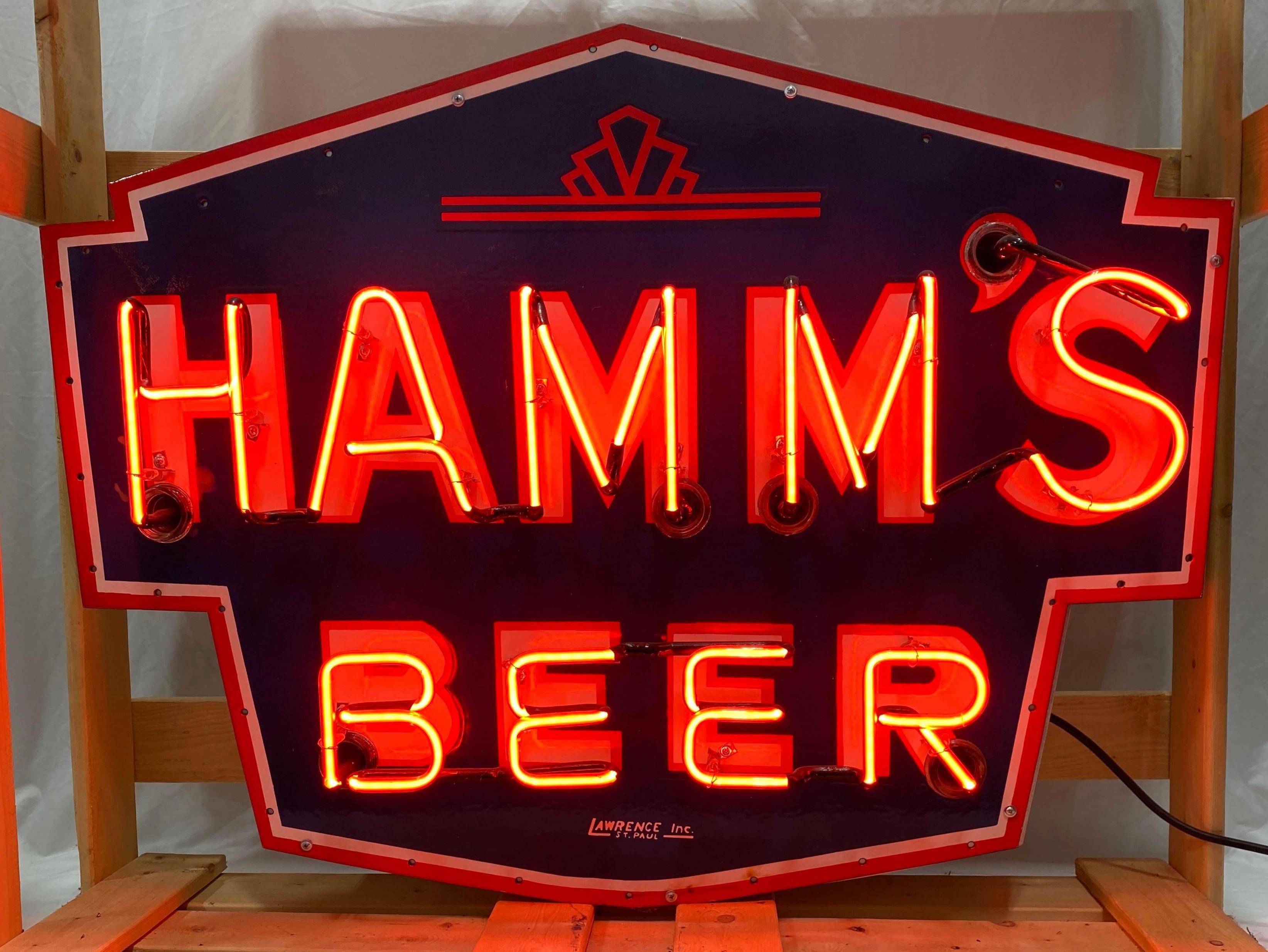 Hamms Beer Porcelain Neon Sign Proxibid
