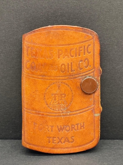 1920's Leather Texas Pacific Products Key Chain