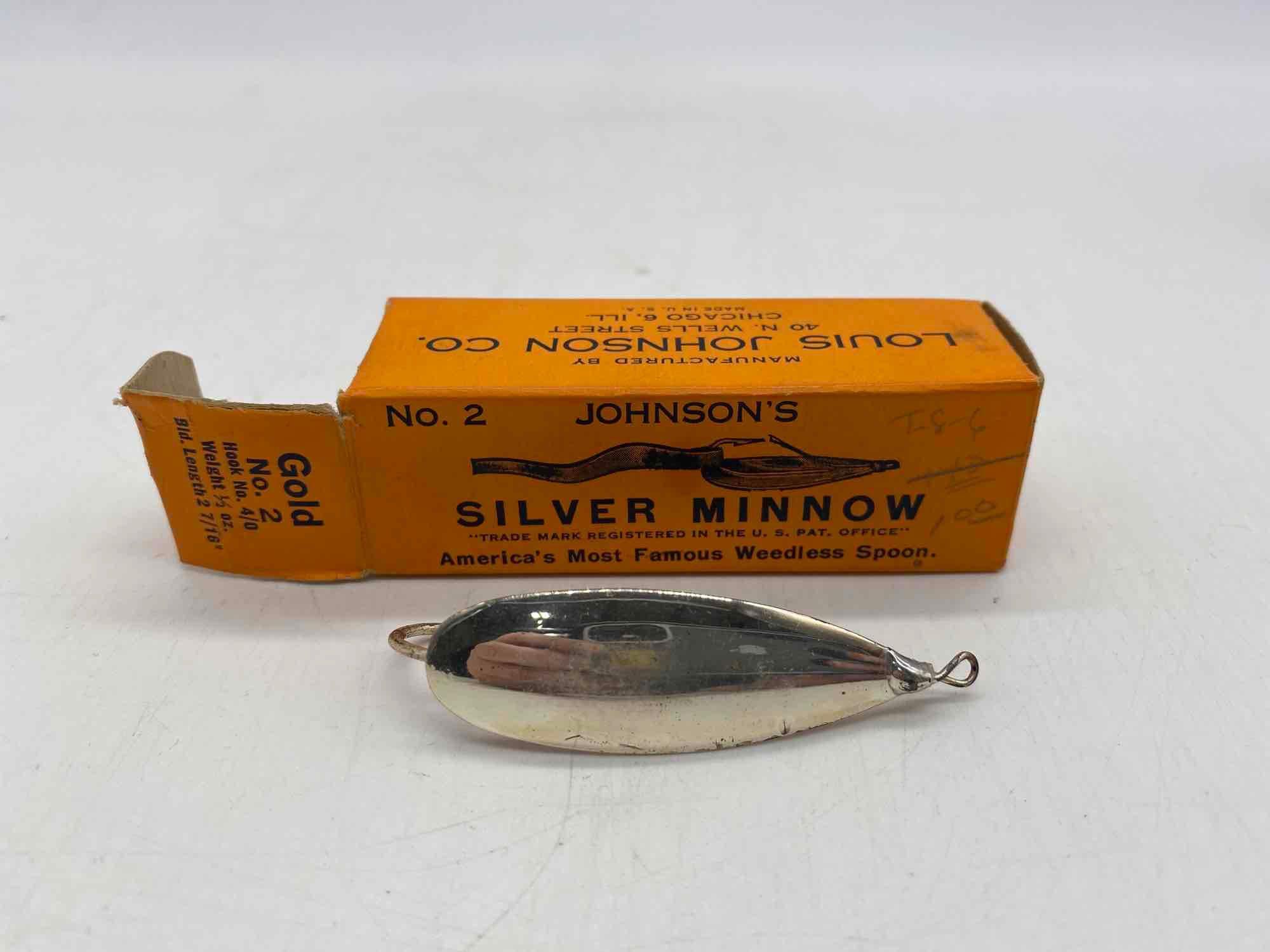 Johnson's #2 Spoon Silver Minnow w/ Original Box