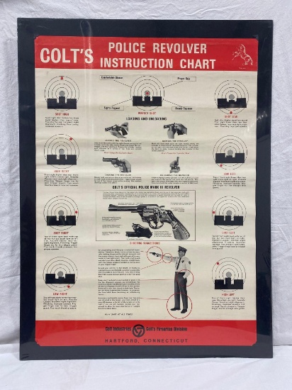 1960's Original Colt Police Instruction Chart