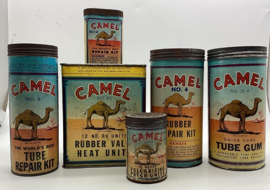 (6) Graphical Camel Tire Patch Kits