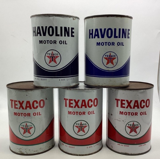5 Different Quart Oil Cans