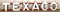 Curved Texaco Porcelain Letters