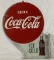 1950's Coca-Cola Flange Sign w/ Button and Bottle