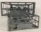 (2) Early Metal Wire Dink Coca-Cola 24 Bottle Carrier