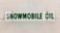 1968 Quaker State Snowmobile Oil Double Sided Porcelain Sign