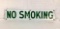Green No Smoking Porcelain Sign