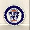 Pure Pep Porcelain Gas Pump Sign