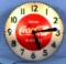 Drink Coca-Cola In Bottles Lighted Clock
