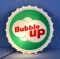 Bubble Up Bottle Cap Lighted Sign