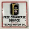 Texaco Motor Oil & Crank Case Service Porcelain Sign