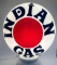 Indian Gas/Havoline Etched One Piece Gasoline Pump Globe
