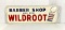 Wild Root Barbershop Metal Sign w/ Barber Pole