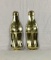 (2) Gold Coca-Cola Thermometers