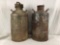 (2) 10 Gallon Sinclair and Brown Tank Test Cans
