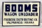 NOS Booms Wagon Unloader Sign Valparaiso, IN