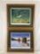 (2) Les Kouba Signed Sportsman Prints
