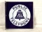 Bell System Telephone Porcelain Flange Sign