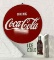 1953 Coca-Cola Flange Sign w/ Button & Bottle